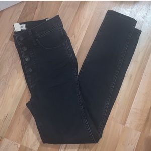 NWT! Madewell High Rise Skinny Button Jeans